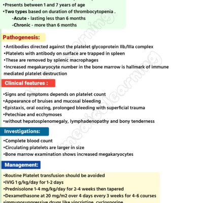 Idiopathic thrombocytopenic purpura – MedicoLearning