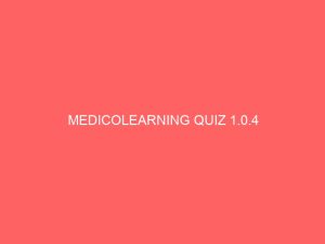 Read more about the article MEDICOLEARNING QUIZ 1.0.4