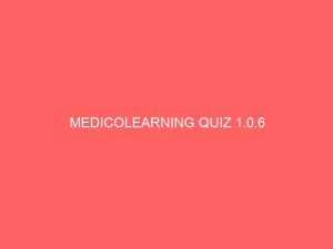 Read more about the article MEDICOLEARNING QUIZ 1.0.6